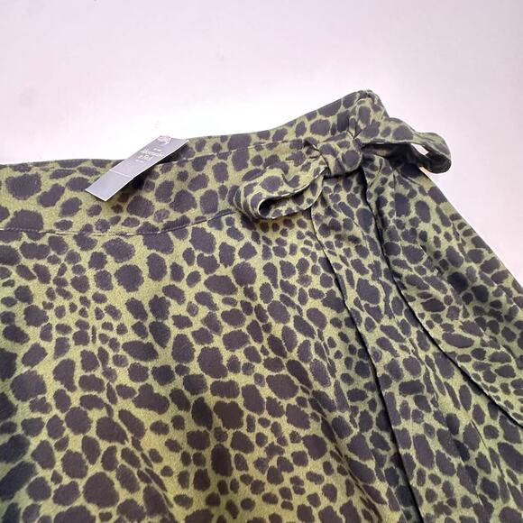 Abercrombie & Fitch Wrap Skirt Leopard Print Small - Picture 2 of 9